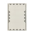 Atlan Cream & Black Handwoven Wool Rug - daals
