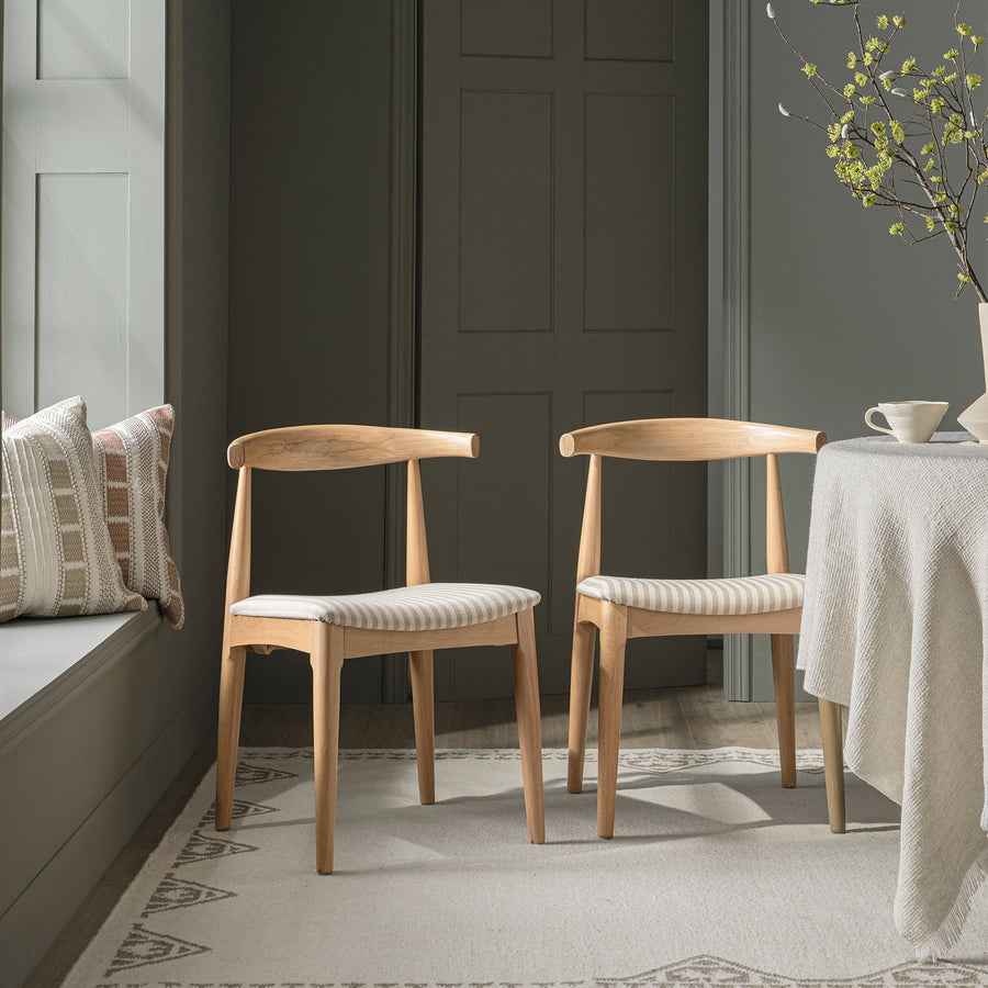Atlan Cream & Taupe Handwoven Wool Rug