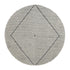 Avanti Handwoven Salt and Pepper Diamond Bobble Wool Round Rug - daals