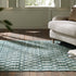 Avanti Handwoven Aquamarine Bobble Wool Rug - daals
