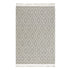 Avanti Handwoven Light Grey and Cream Diamond Bobble Wool Rug - daals