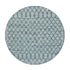 Avanti Handwoven Aquamarine Bobble Wool Round Rug - daals