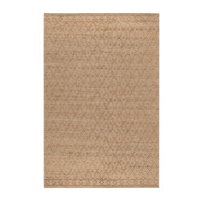Casablanca Trellis Handwoven & Knotted Natural Jute Rug
