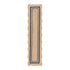 Evie Hand Braided Jute Scallop Navy Blue Runner - daals