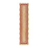 Evie Hand Braided Jute Scallop Scarlet Red Runner - daals