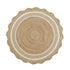 Evie Hand Braided Jute Scallop Round Rug - daals