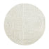 Geo Curve Cream Hand Tufted New Zealand Wool Round Rug - daals