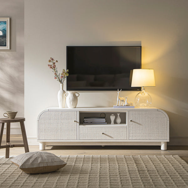 Harlem Cream Wool and Jute Checkered Hand Tufted Rectangular Rug