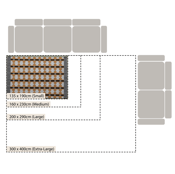 Havana Smoke & Amber Indoor Outdoor Handwoven Rug