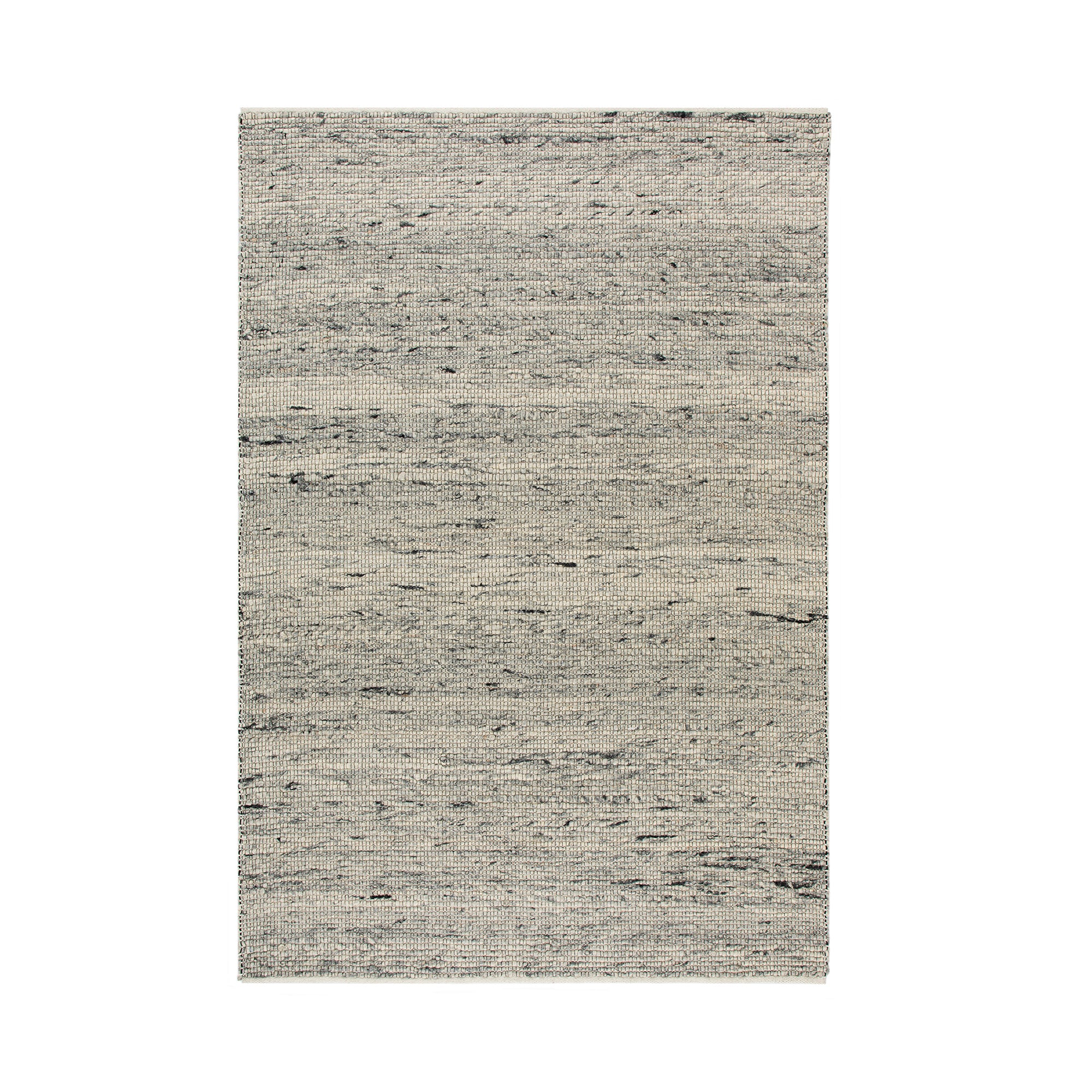 Indra Dark Grey Handwoven Wool Rug | daals