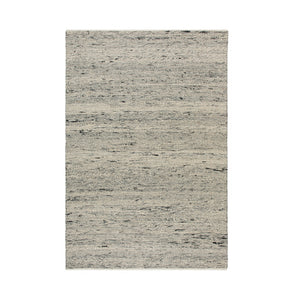 Indra Dark Grey Handwoven Wool Rug