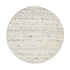 Indra Light Grey Handwoven Wool Round Rug - daals