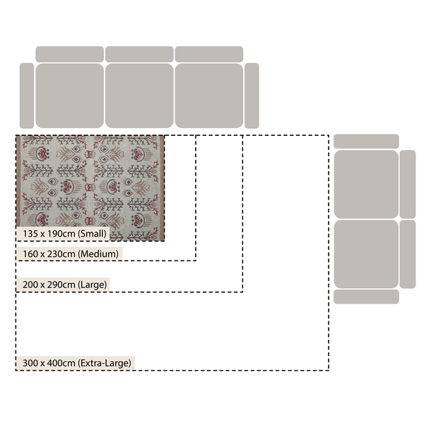 Kadiri Ikat Hand Tufted Wool Rug