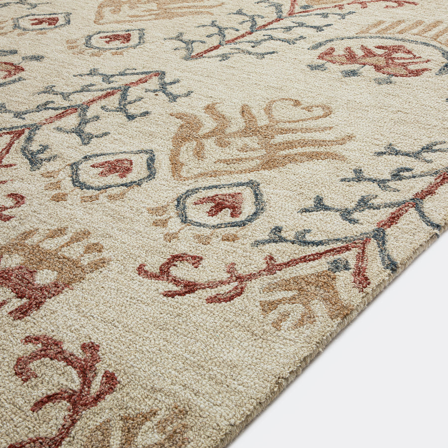 Kadiri Ikat Hand Tufted Wool Rug