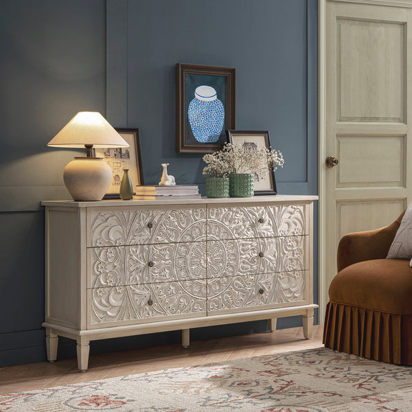 Kadiri Ikat Hand Tufted Wool Rug