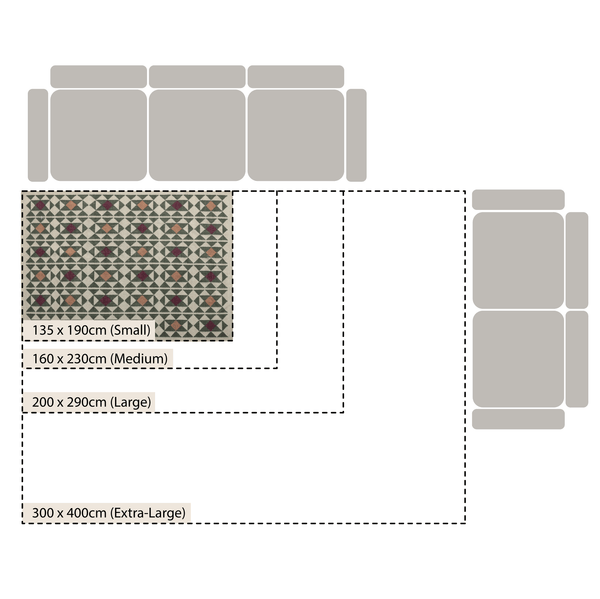 Kamala Geometric Handwoven Wool Rug