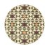 Kamala Geometric Handwoven Wool Round Rug - daals