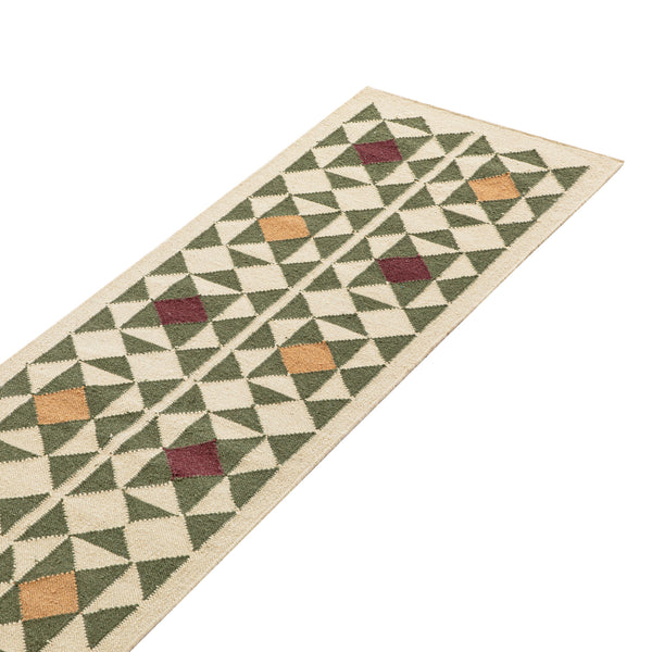 Kamala Geometric Handwoven Wool Runner