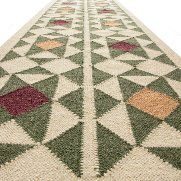 Kamala Geometric Handwoven Wool Runner
