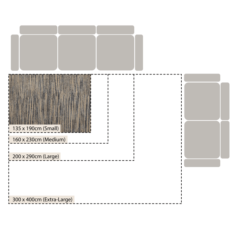 Kansas Bobble Grey Hemp & Cotton Handwoven Rug