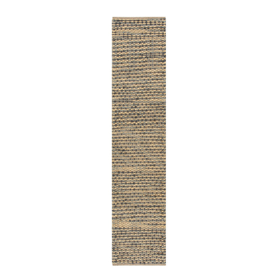 Kansas Bobble Grey Hemp & Cotton Handwoven Runner