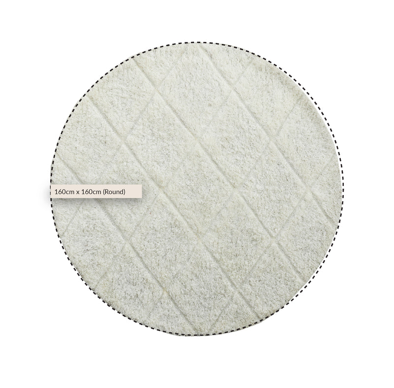 Lexi Hand Tufted New Zealand Wool Round Rug - daals