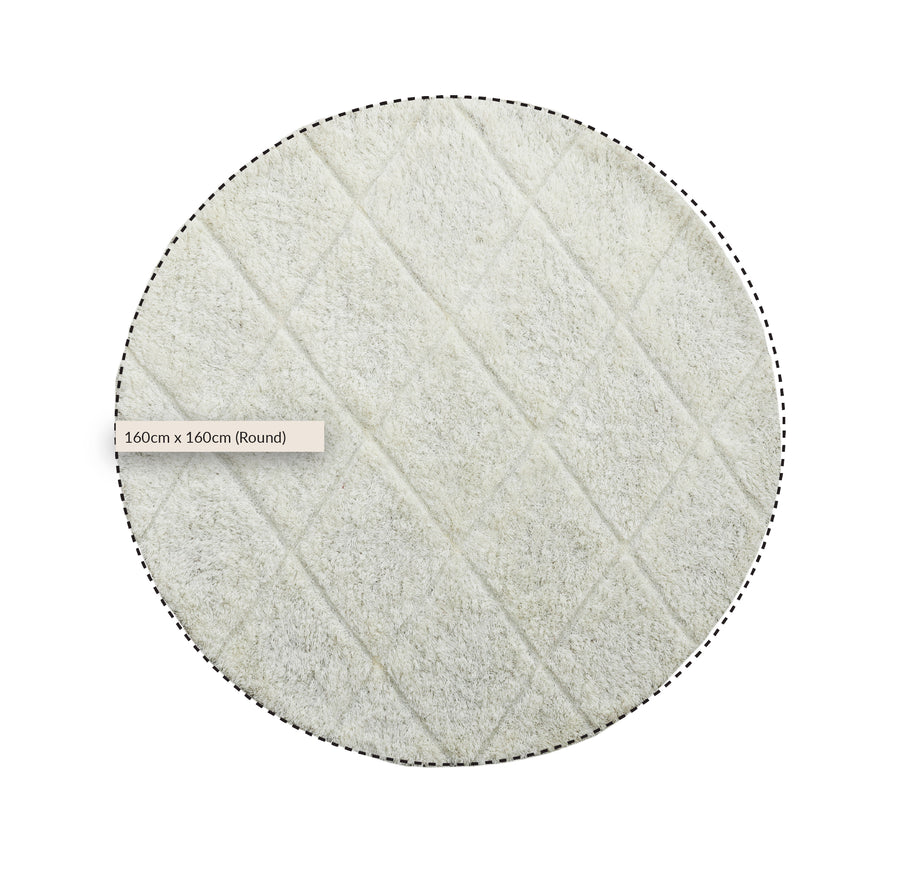 Lexi Hand Tufted New Zealand Wool Round Rug - daals