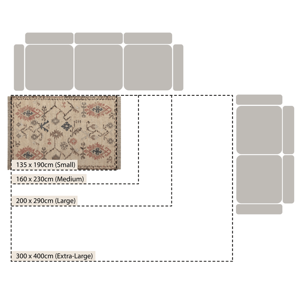 Matalya Kilim Handwoven Wool & Jute Cream Rug