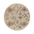 Matalya Kilim Handwoven Wool & Jute Cream Round Rug - daals