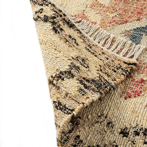 Matalya Kilim Handwoven Wool & Jute Cream Rug
