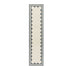 Matilda Blue Scallop Border Handwoven Wool Runner - daals