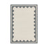 Matilda Blue Scallop Border Handwoven Wool Rug - daals