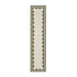 Matilda Olive Green Scallop Border Handwoven Wool Runner - daals
