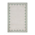 Matilda Sage Green Scallop Border Indoor Outdoor Handwoven Rug - daals