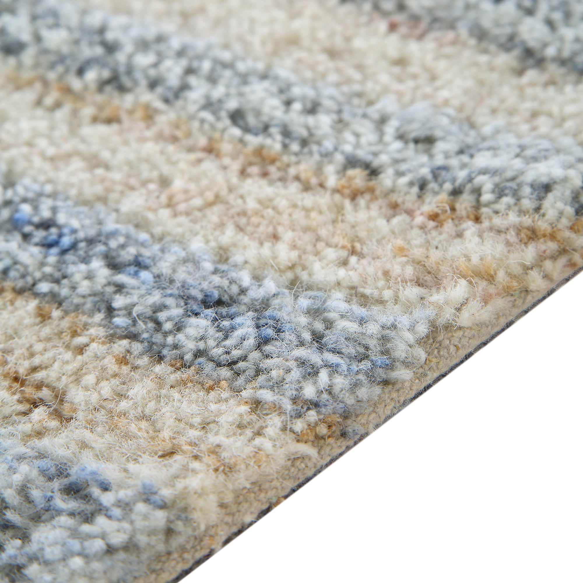 Nimbus Blue Hand Tufted New Zealand Wool Rectangular Rug | daals