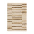 Noa Linear Cream Handwoven Wool Rug - daals