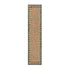 Safi Kilim Traditional Handwoven Jute & Cotton Deep Orange and Blue Runner - daals