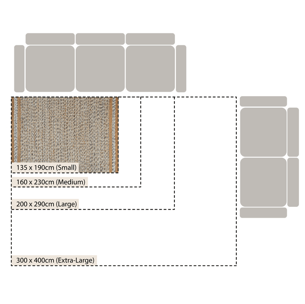 Kerala Variegated Wool and Jute Hand Braided Rug