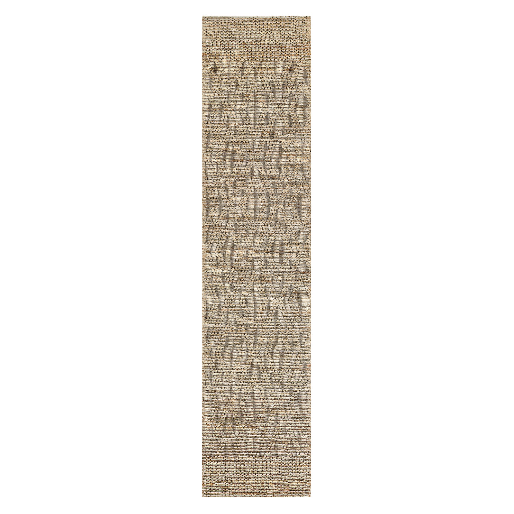 Cambria Wool and Jute Handwoven Patterned Runner | daals