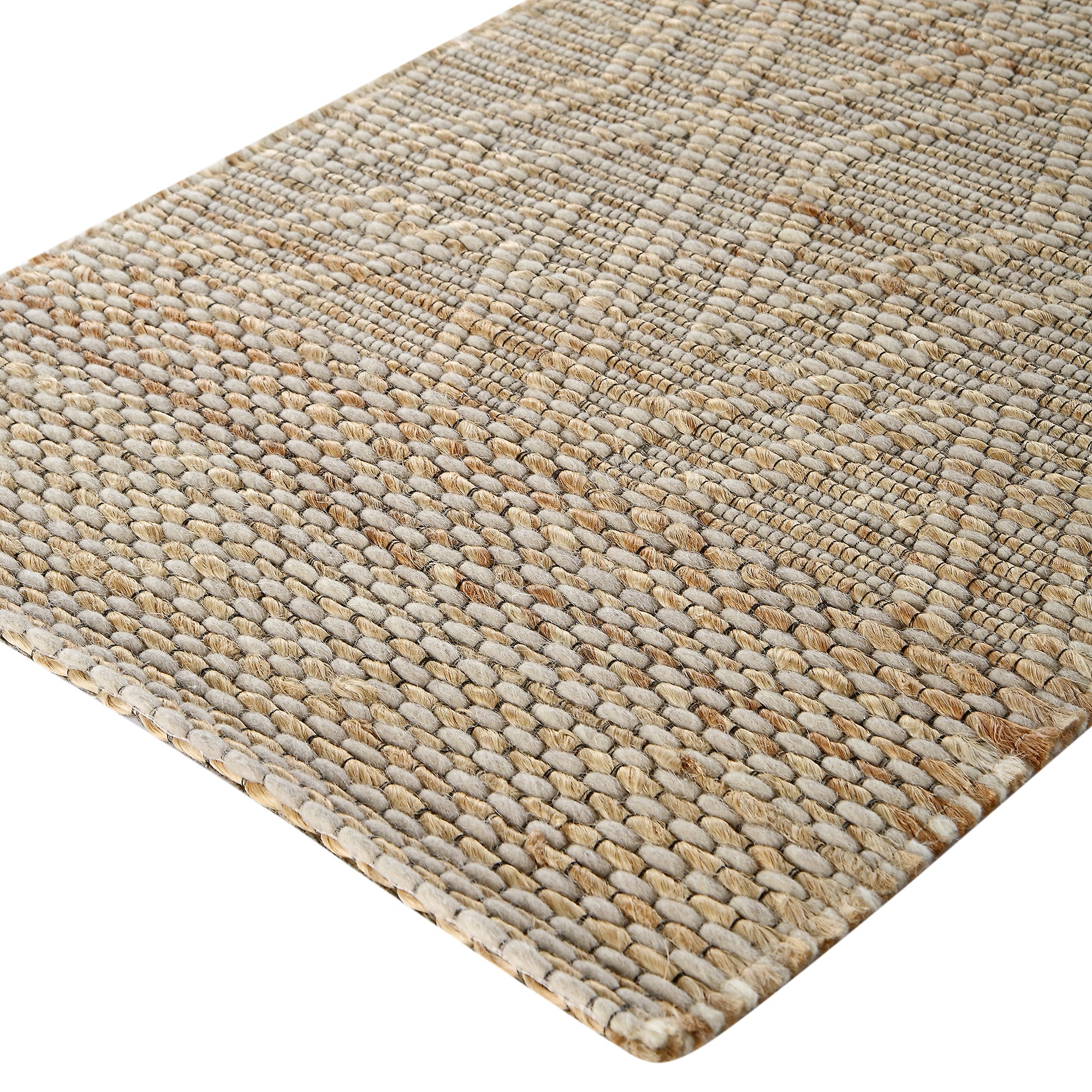Cambria Wool and Jute Handwoven Patterned Runner | daals