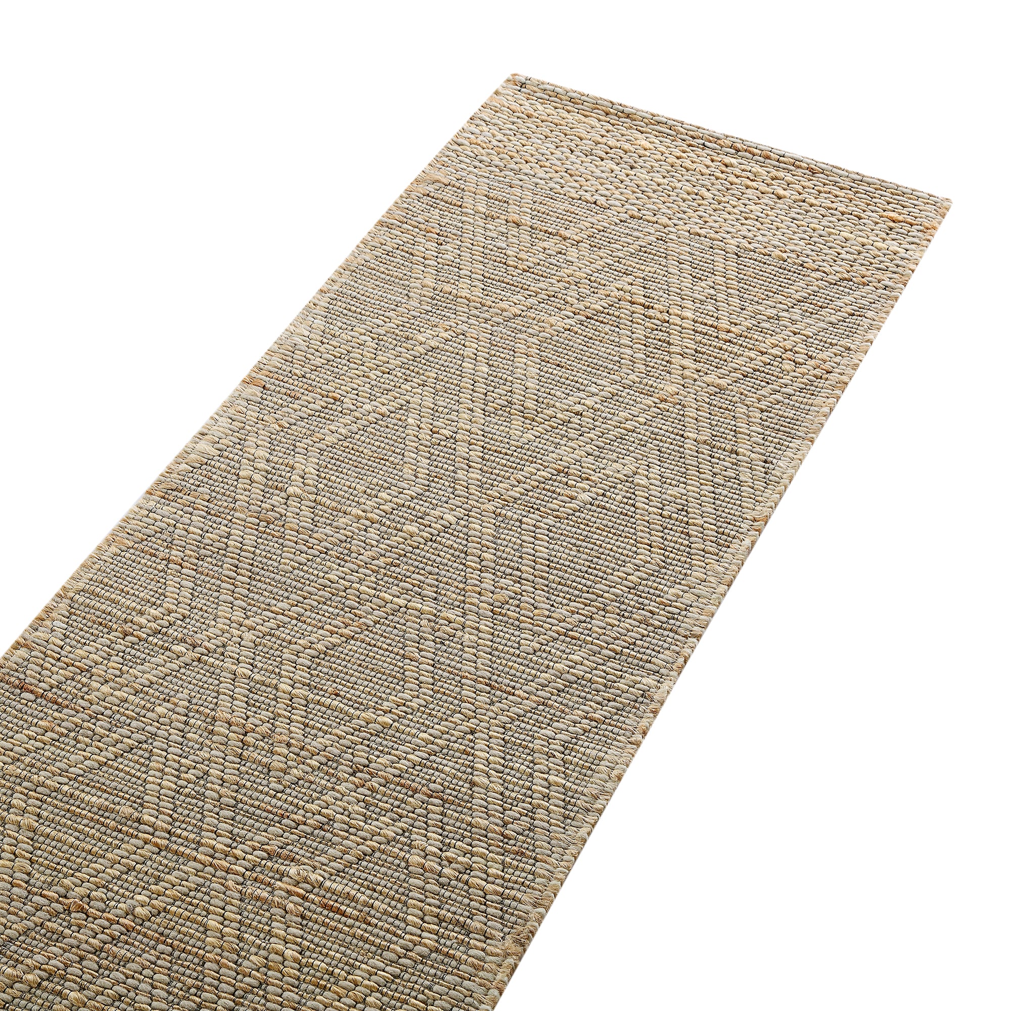 Cambria Wool and Jute Handwoven Patterned Runner | daals