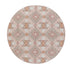 Yasmin Kilim Pink Handwoven Wool & Jute Round Rug - daals
