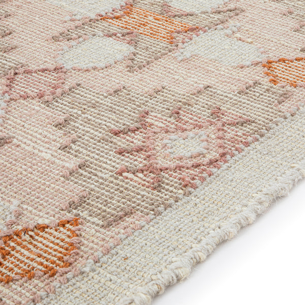 Yasmin Kilim Pink Handwoven Wool & Jute Rug