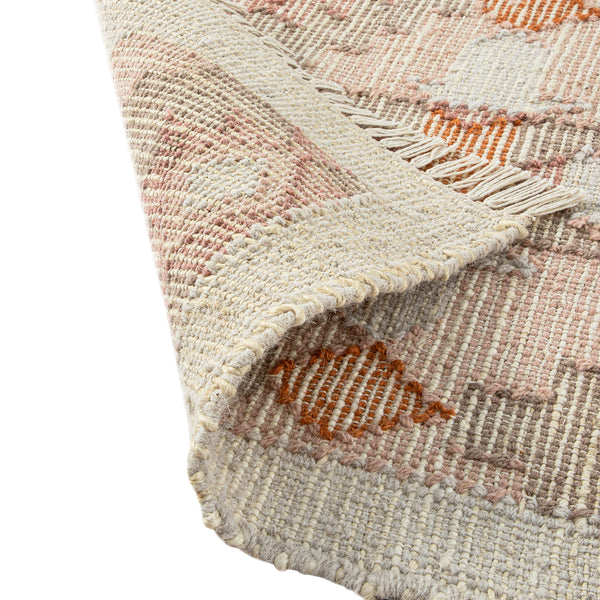 Yasmin Kilim Pink Handwoven Wool & Jute Rug