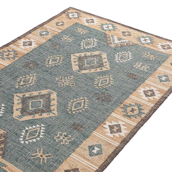 Zaida Kilim Traditional Handwoven Wool & Jute Rug