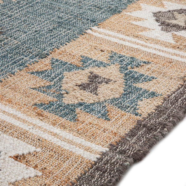Zaida Kilim Traditional Handwoven Wool & Jute Rug
