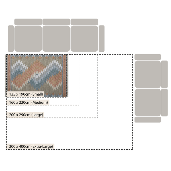 Zairya Kilim Handwoven Wool & Cotton Rug