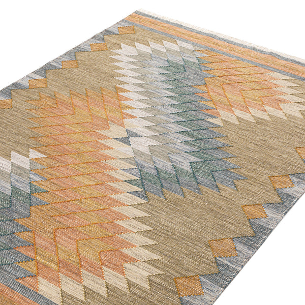 Zairya Kilim Handwoven Wool & Cotton Rug