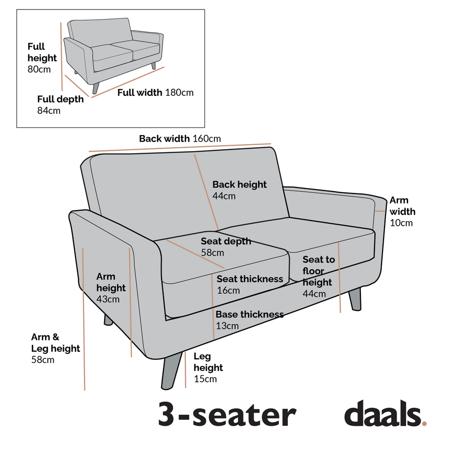 Clarence Sofa Range in Burnt Orange Velvet