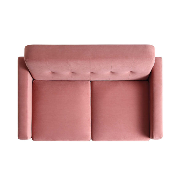 Clarence 2Seater Sofa in Blush Pink Velvet daals